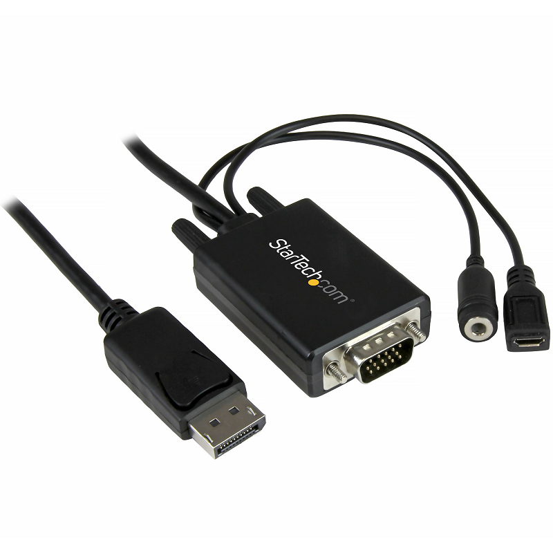 StarTech DP2VGAAMM2M DisplayPort to VGA Adapter Cable with Audio